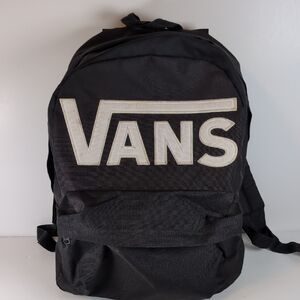 Vans Black and White Logo Backpack